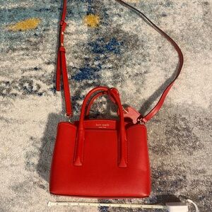 Kate Spade Red Leather Crossbody Bag